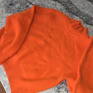 Zara Bright Orange Turtleneck Sweater